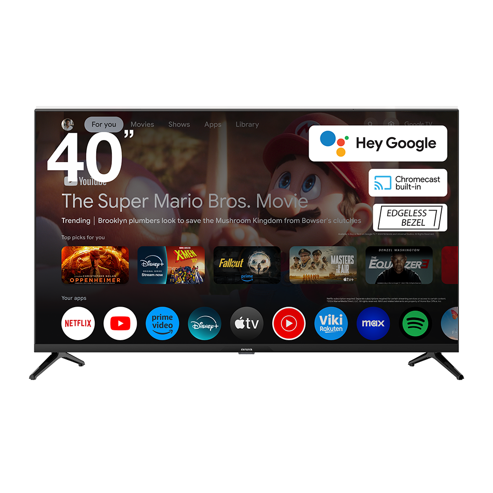 AIWA 40” Full HD Smart TV with Google TV & Edgeless Bezel (AWS400G)