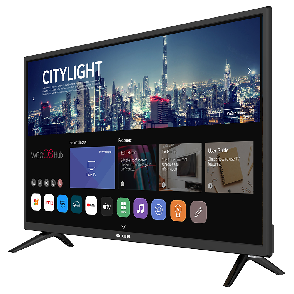 AIWA 31.5" HD LED WebOS TV with DVD Player AWS320DVD