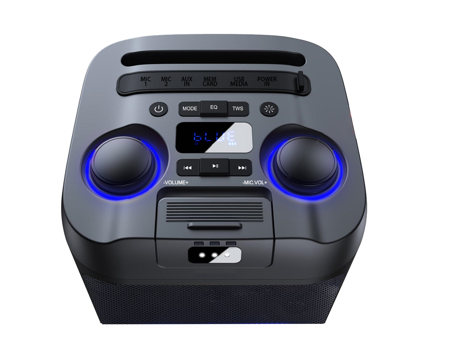AIWA Party Speaker (AWLS55) with Disco Lightshow – Bluetooth Tower Speaker with Mic Input & LED Light Effects