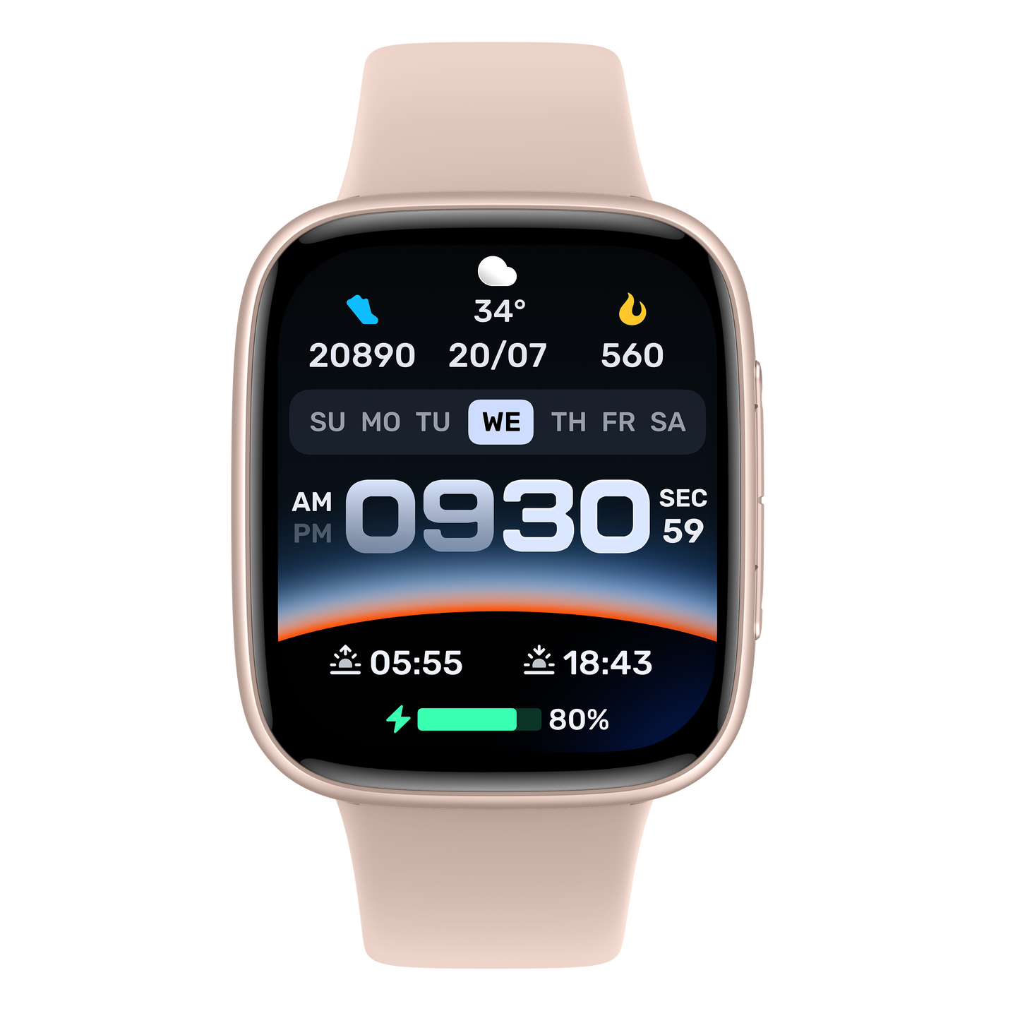 AIWA AMOLED Smart Watch with Bluetooth Calling and Workout Modes