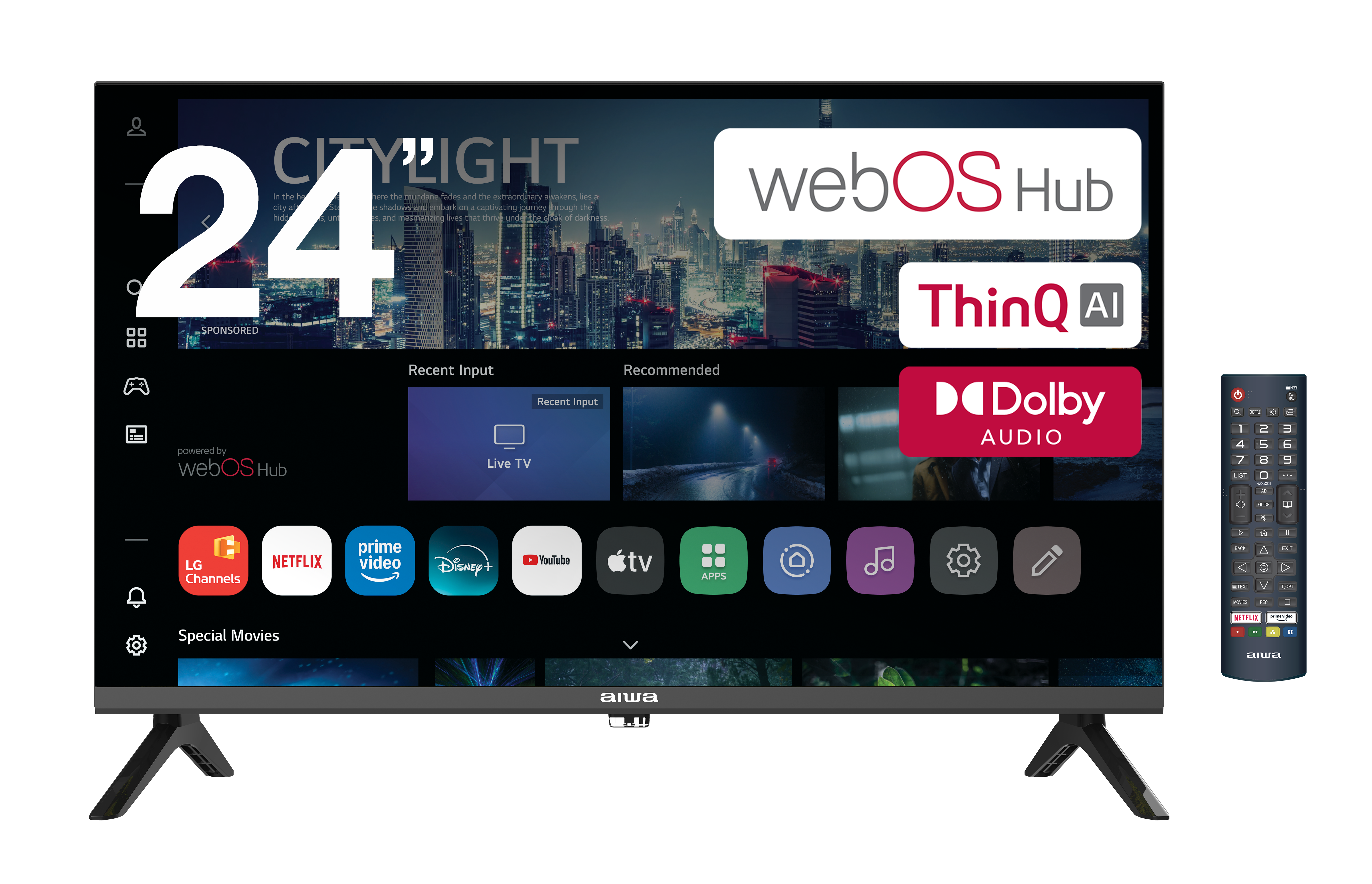 24” HD WebOS Smart TV – Portable Caravan & Home Entertainment TV