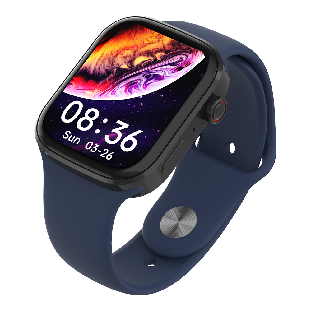AIWA Active Smartwatch with 1.83” HD Display, Bluetooth, Pulse Monitor & Fitness Tracker (ASA-0025)