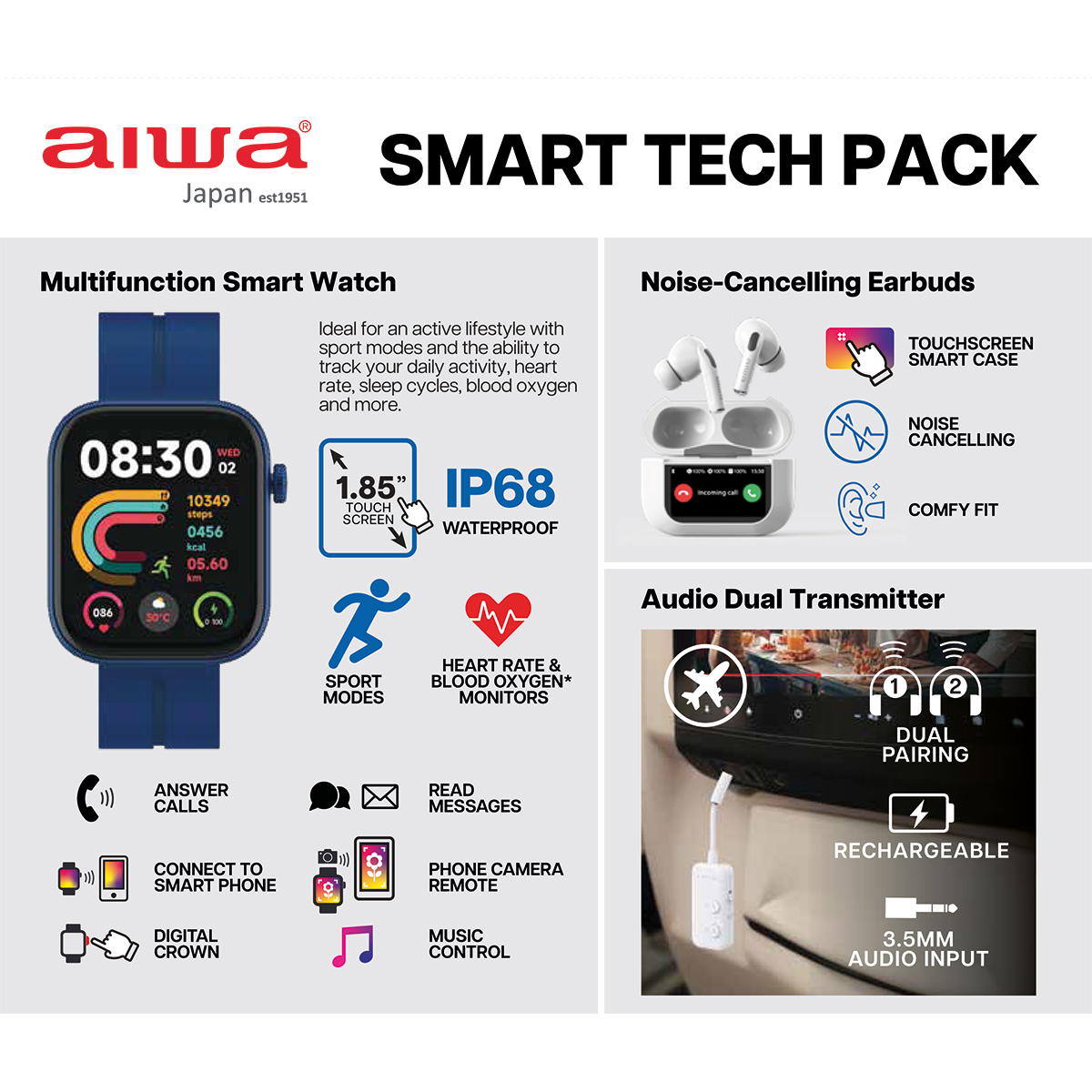 AIWA Tech Travel Pack