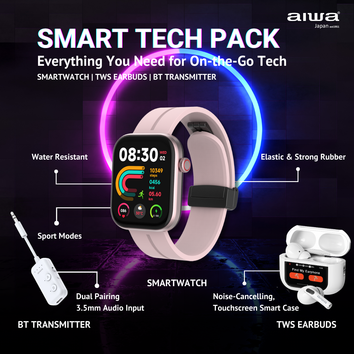 AIWA Tech Travel Pack