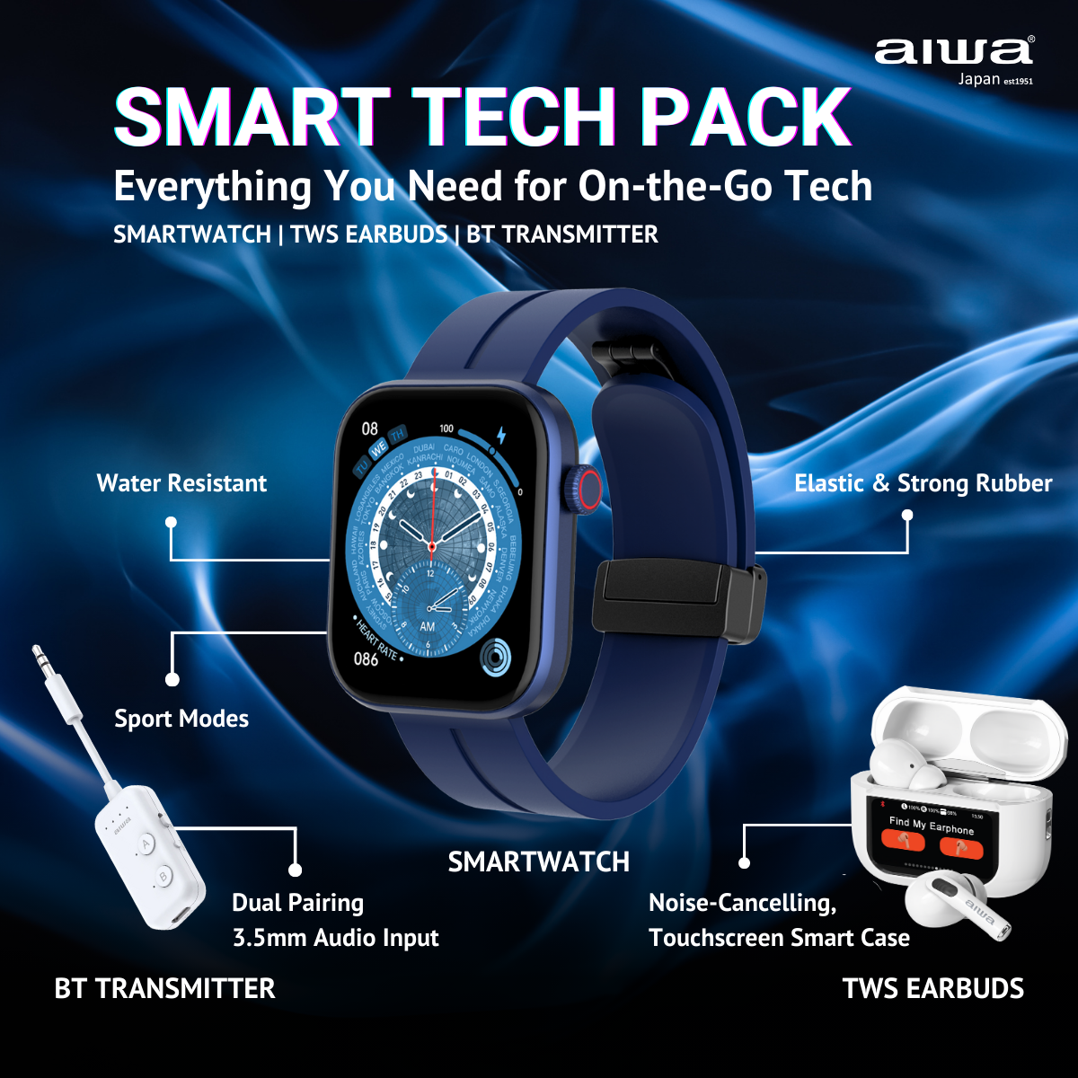 AIWA Tech Travel Pack