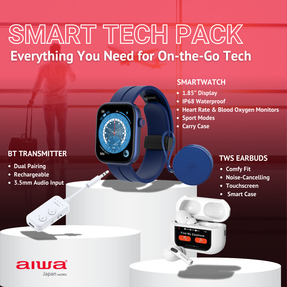 AIWA Tech Travel Pack
