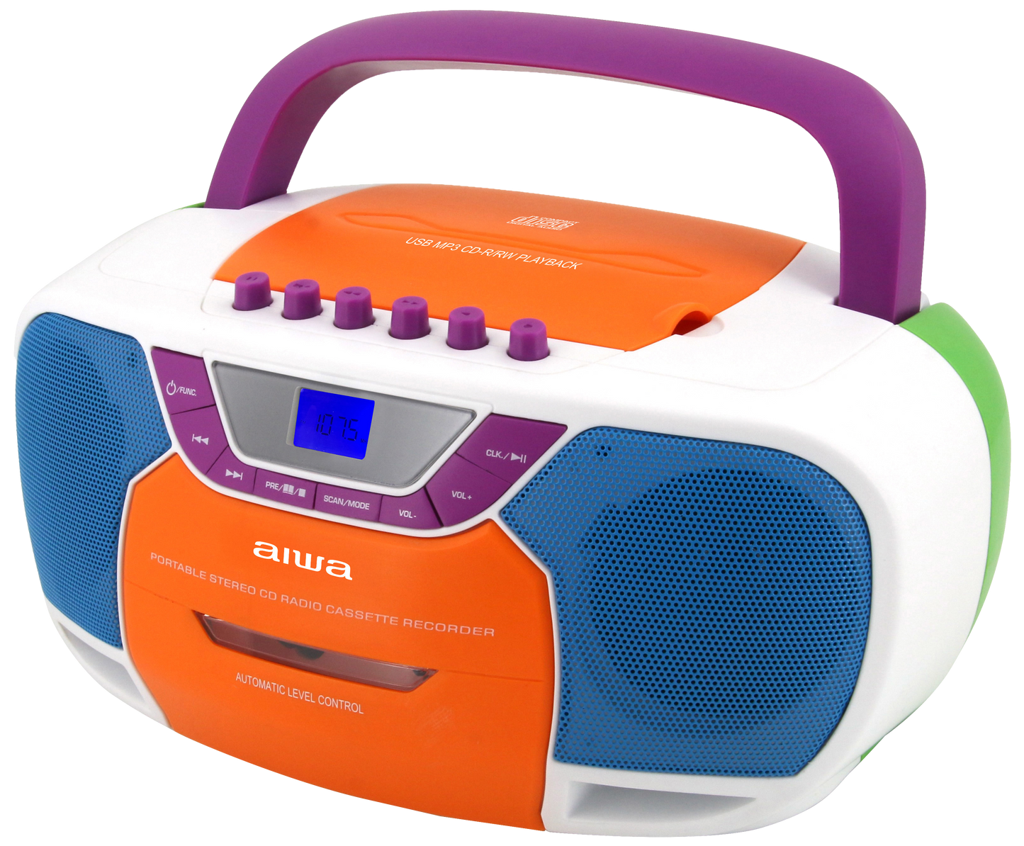 Portable Bluetooth CD Cassette FM Boombox