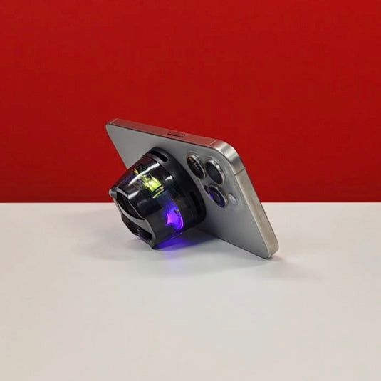 AIWA MagBeats TWS Mini Bluetooth Speaker – Magnetic Suction, RGB Lights, USB-C Charging, Compact Phone Stand