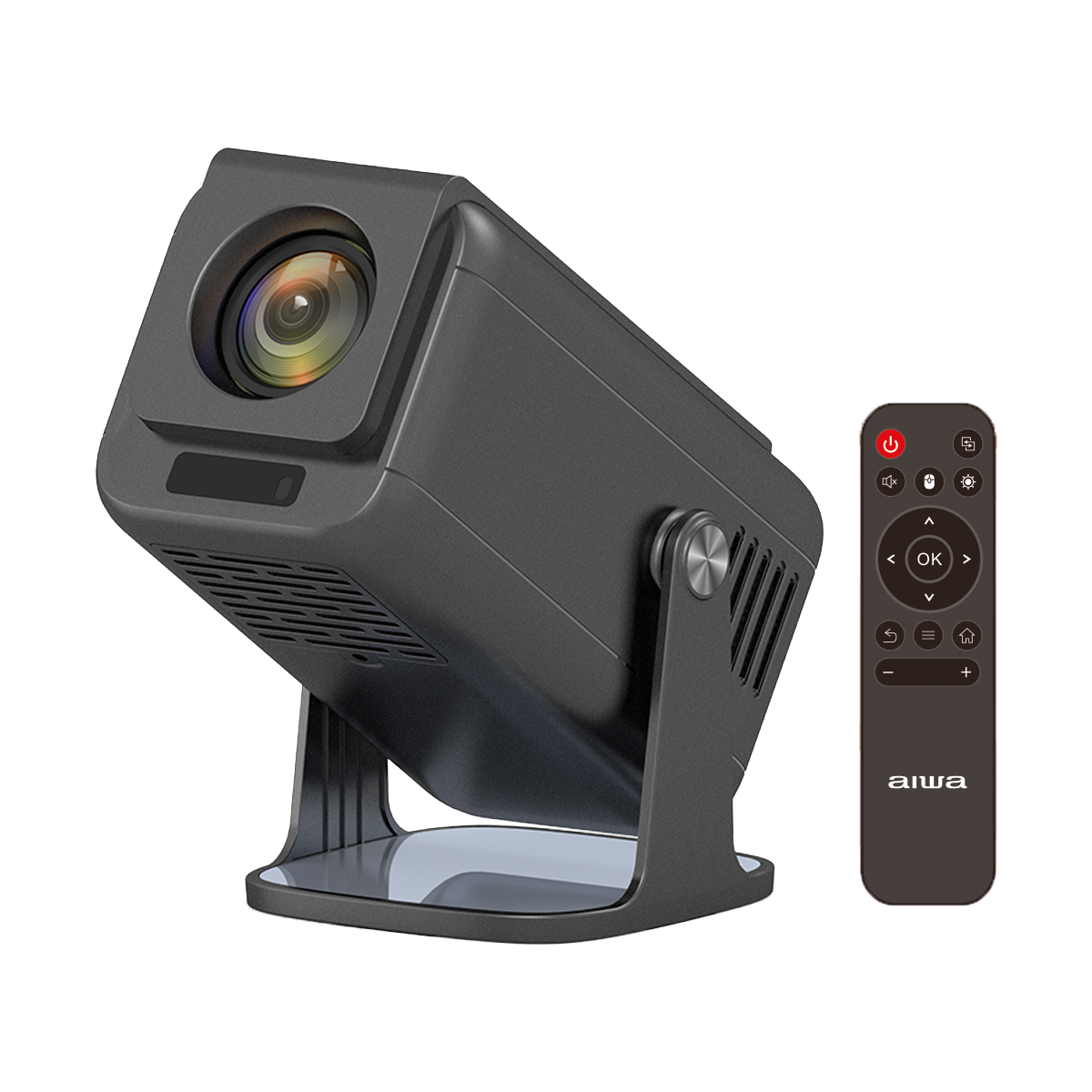 AIWA FHD Smart LED Projector | Full HD 1080p, 300 Lumens, WiFi, Bluetooth, HDMI, USB, Portable Projector for Home Entertainment