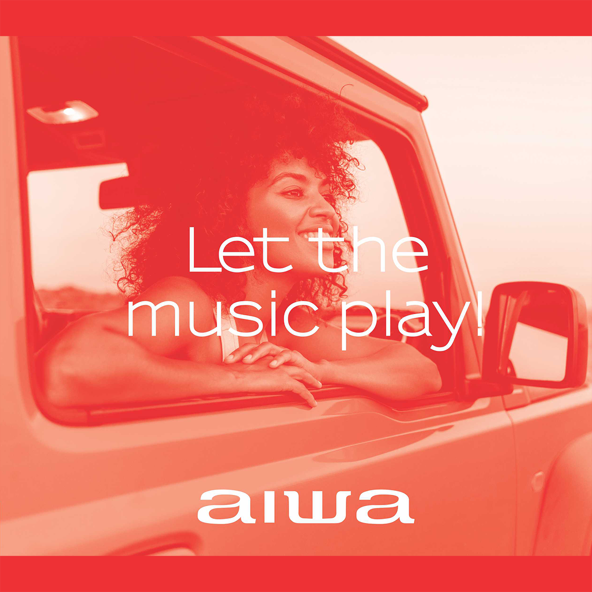 AIWA Bluetooth Car Stereo with 6.5" Speakers Detachable Panel