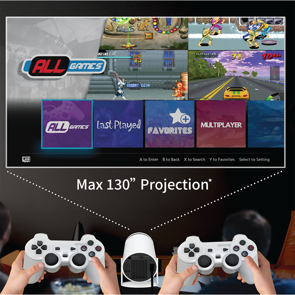 AIWA Game Projector With 2 Controllers