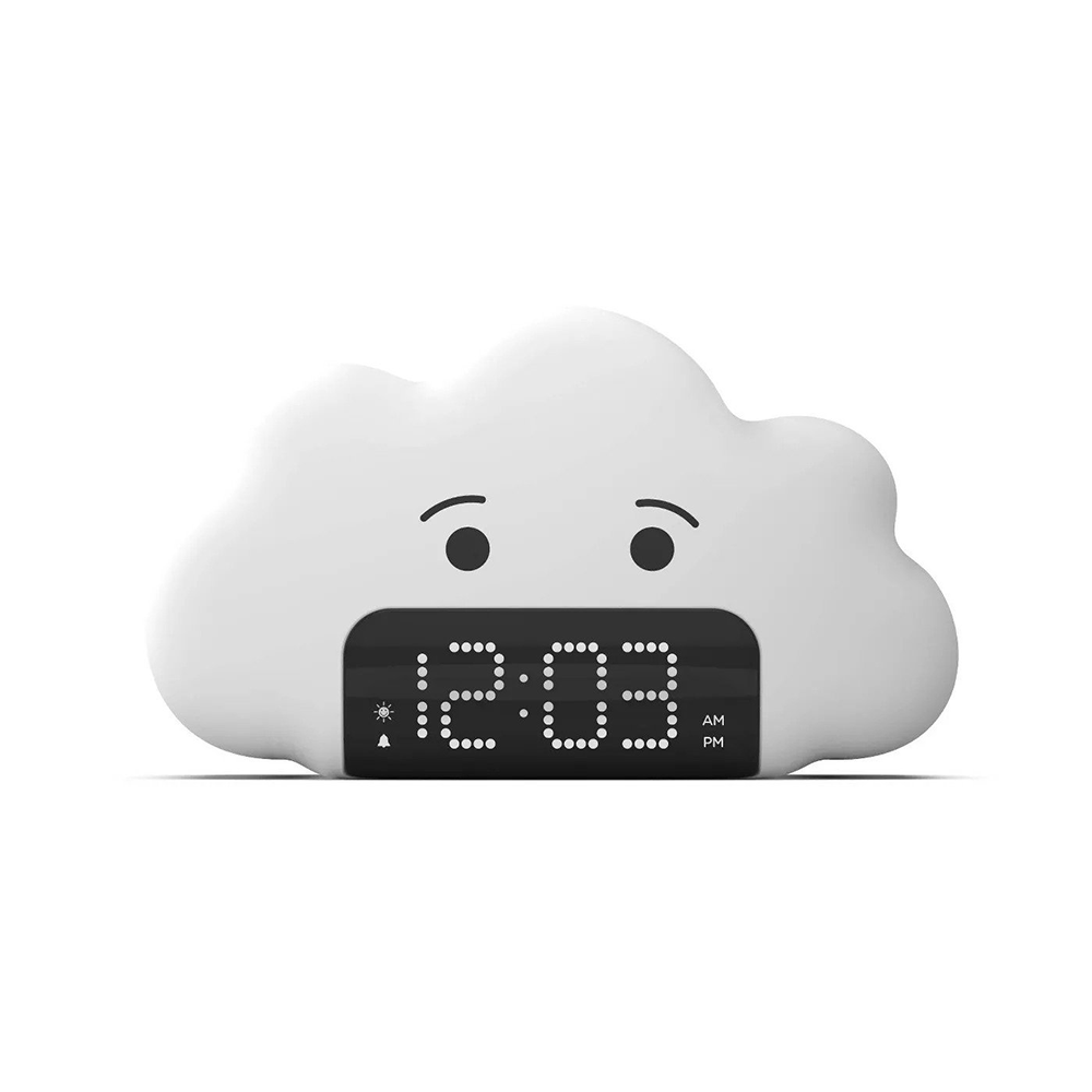 AIWA Digital Alarm Clock White Cloud