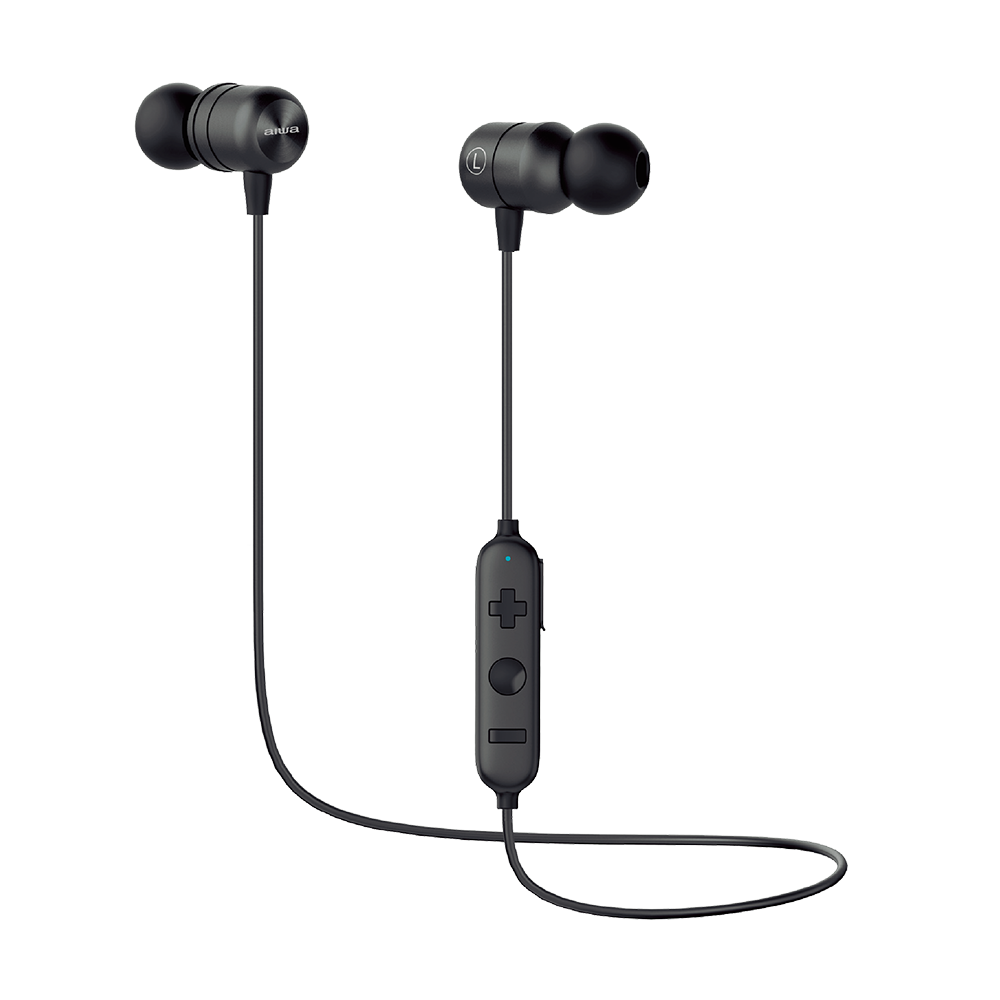 AIWA In-Ear Gel Wireless Earphones | AWBT302-BLK