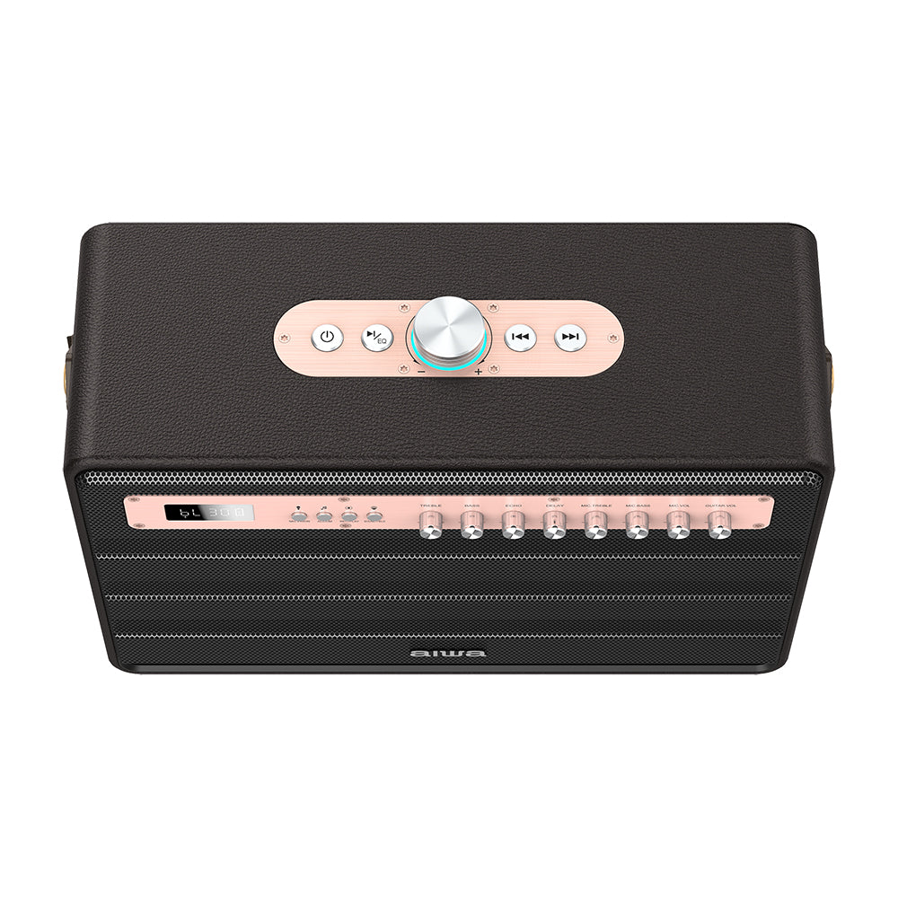 Aiwa MI-X450 Pro Enigma high Efficiency Audio with Retro Styling, Gold, Medium Rose Gold