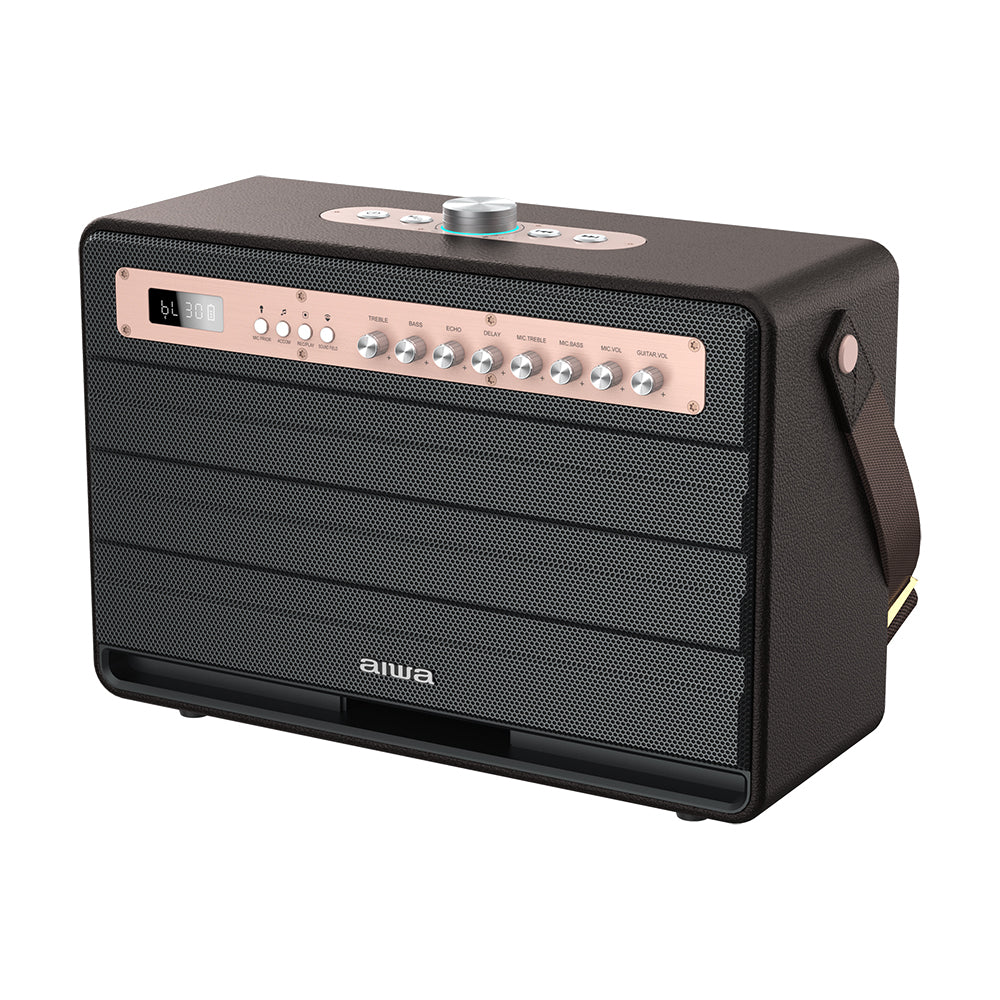 Aiwa MI-X450 Pro Enigma high Efficiency Audio with Retro Styling, Gold, Medium Rose Gold