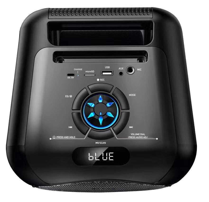 AIWA Portable Karaoke Speaker with Microphone, Bluetooth, TWS Ready, LED Lights