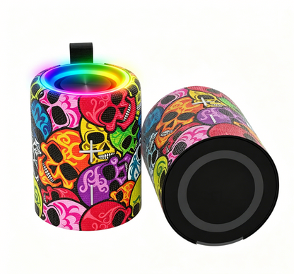 2-in-1 TWS Bluetooth Speakers | Magnetic Split Stereo Wireless Speaker Pair with LED Lighting