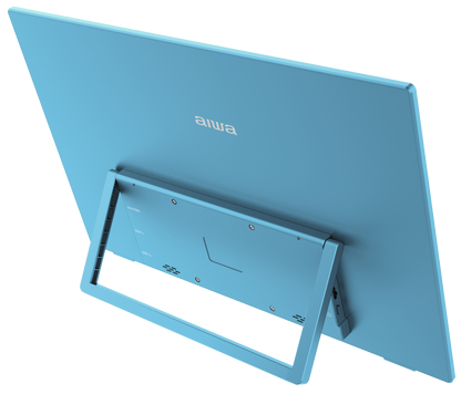15.6” Touchscreen Portable Monitor - Full HD, Dual Speakers, USB-C & Mini HDMI Ports, Sapphire Blue