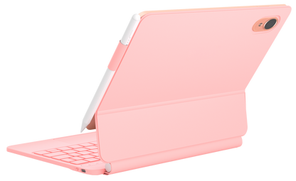 AIWA 10.1” Pro Smart Tablet with Magnetic Keyboard Case & Stylus | Android WiFi Tablet for Work, Study & Entertainment (AWPM106A-M-PINK)