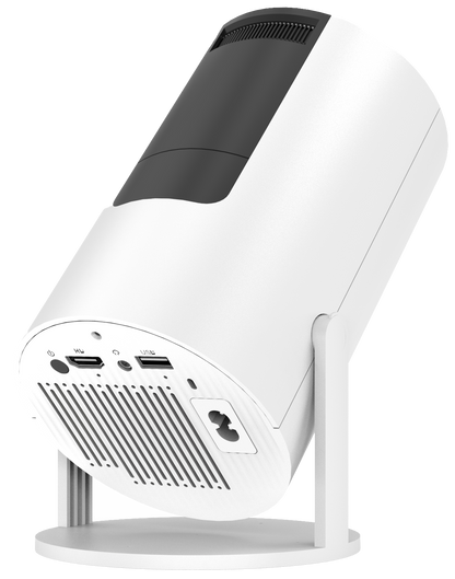AIWA Smart LED Projector with Remote Control – 130” Display, WiFi + Bluetooth, 720P HD (AWH02-WHI&BLK)