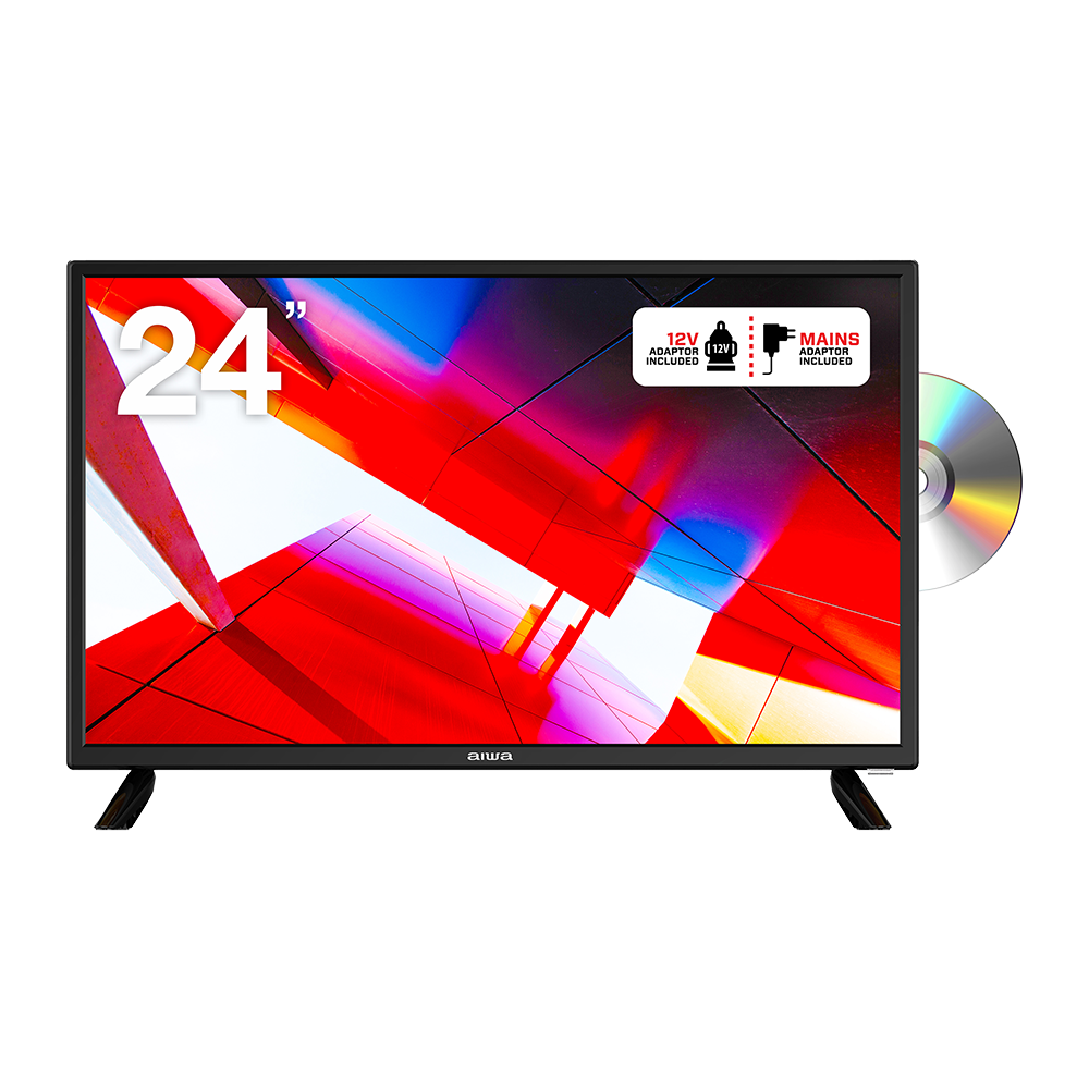 AIWA 24" LED TV With Built-In DVD Player