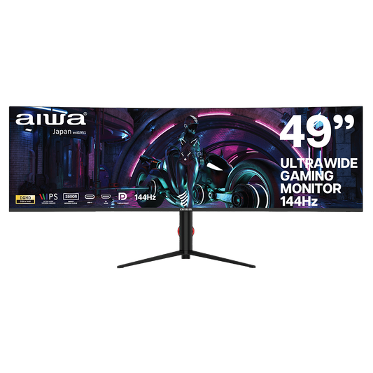 AIWA 49" DQHD Ultrawide Curved Gaming  Monitor 144Hz