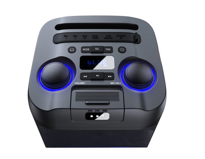 AIWA Party Speaker (AWLS55) with Disco Lightshow  – Bluetooth Tower Speaker with Mic Input & LED Light Effects