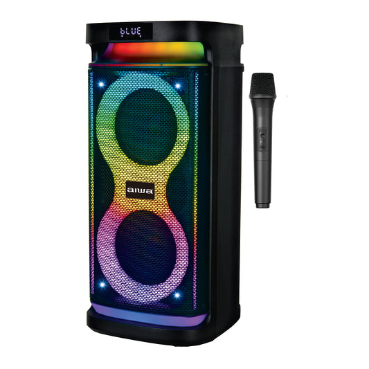 AIWA Boom Party Speaker 40W Bluetooth Wireless Speaker with Mic, TWS & RGB Lights (AWTK-266A)