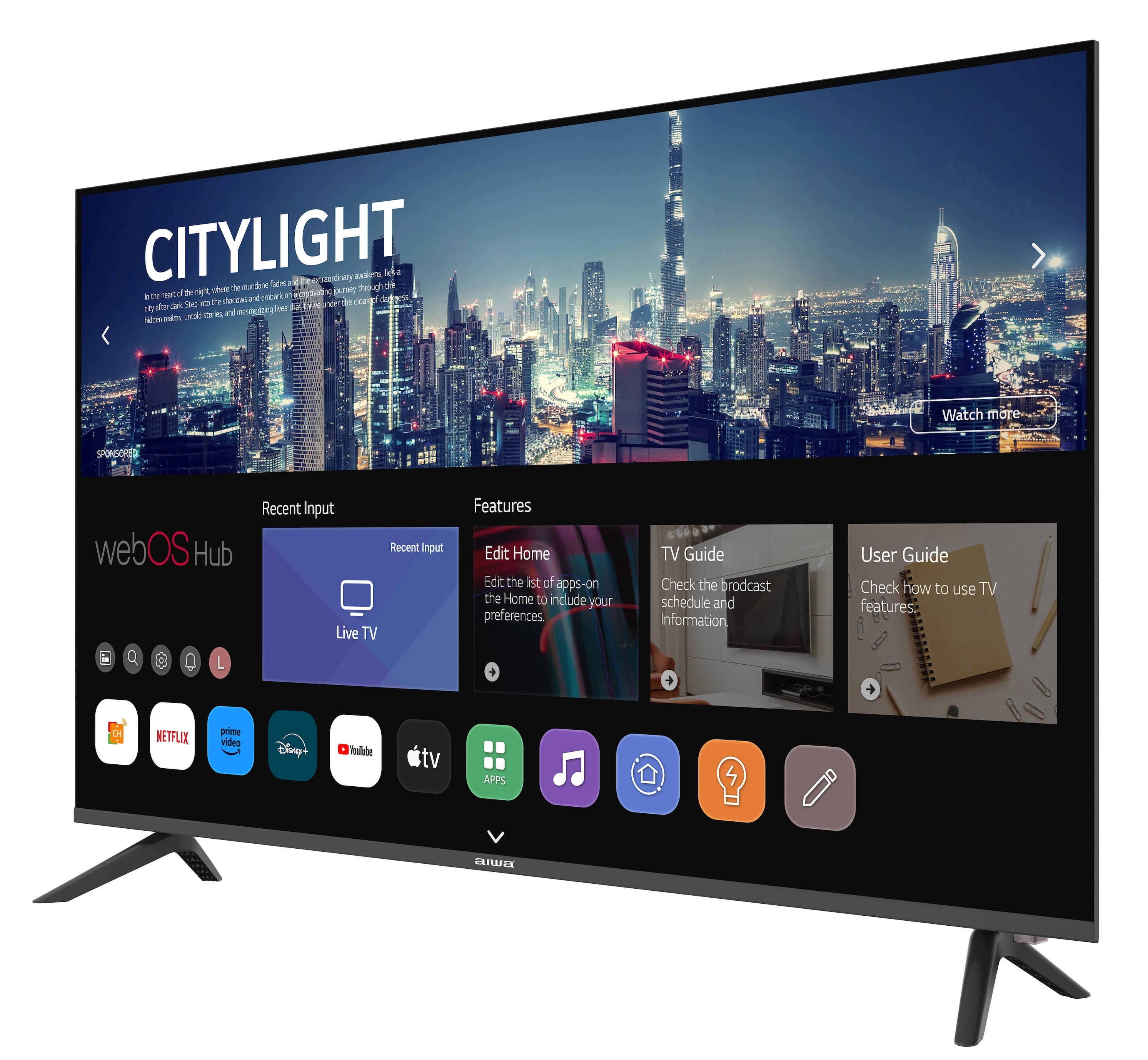 55” 4K UHD Smart TV Powered by webOS Hub AWS55DW – Aiwa.com.au