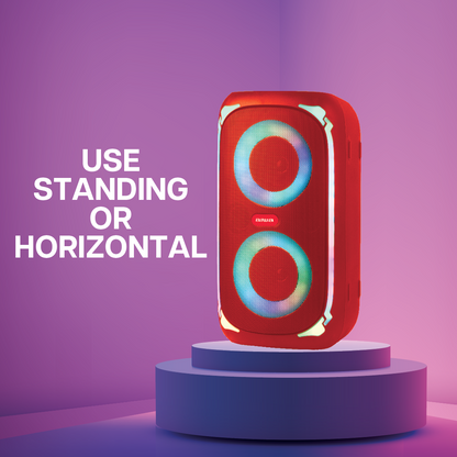 SOUND BOX Bluetooth Speaker with Microphone, LED Lightshow, FM Radio, USB/microSD & TWS Stereo