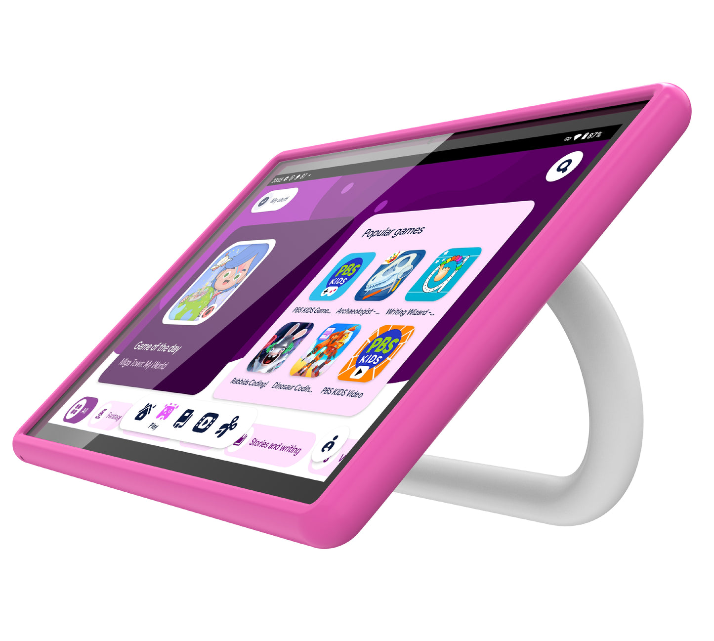 10.1” WiFi Tablet for Kids - Dual Camera, Octa-Core Processor, Android 14, with Protective Stand Case & Google Kids Space