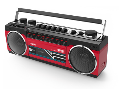 AIWA Retro Cassette Deck Bluetooth Boombox Radio with USB/SD MP3 Playback & AM/FM/SW Radio