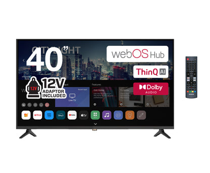 40" Smart LED TV – Full HD webOS Hub Display | Home, Caravan & RV Ready