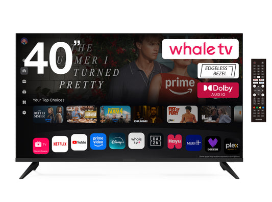 40" Full HD Smart LED TV with Whale TV, Wi-Fi Connectivity & Built-In Speakers