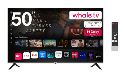 50" Full HD Smart LED TV with Edgeless Display, WiFi, Bluetooth & Built-in Streaming Apps