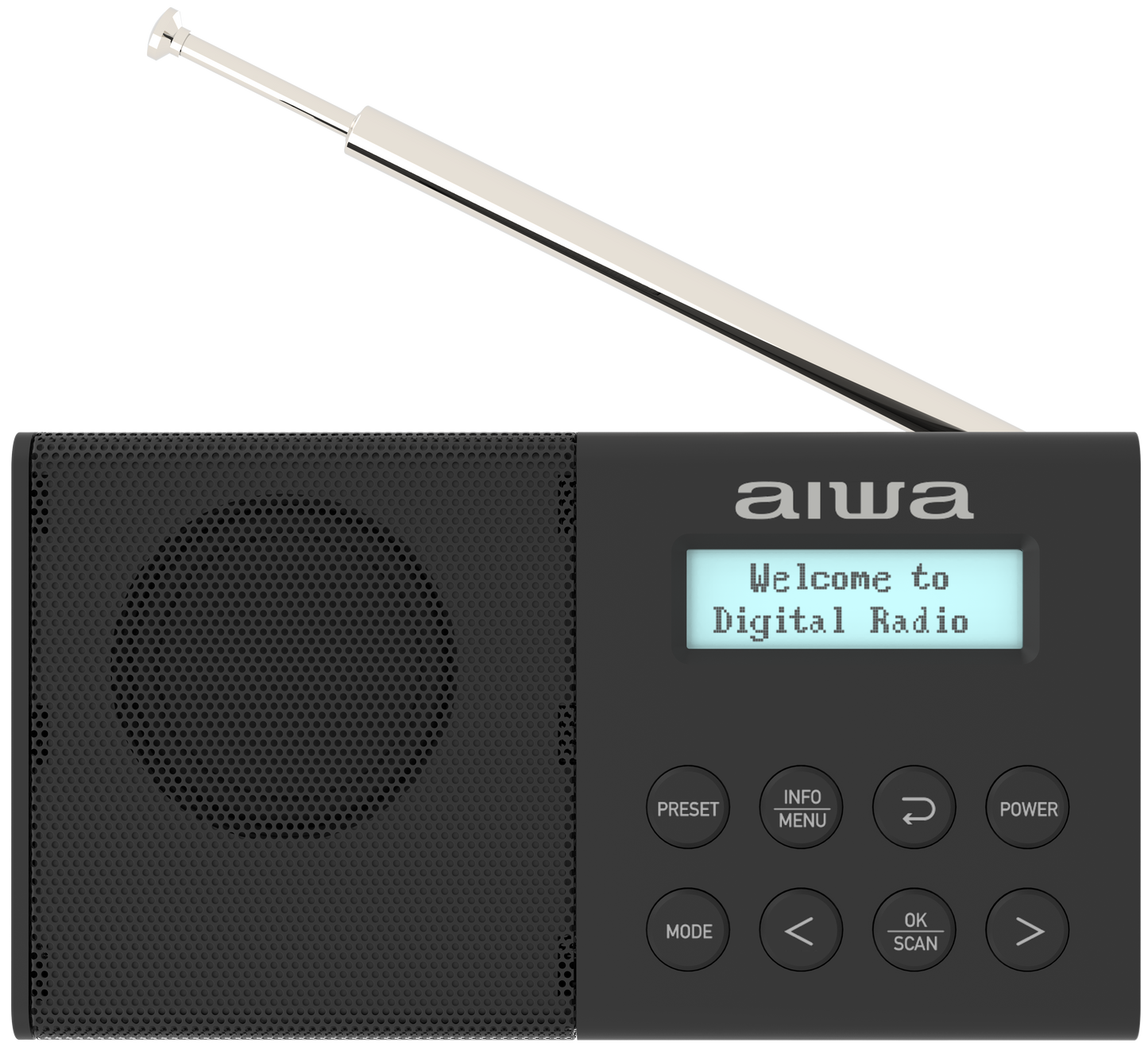 Bluetooth DAB/FM Digital Radio Rechargeable with USB-C, Dual Alarms, and LCD Display