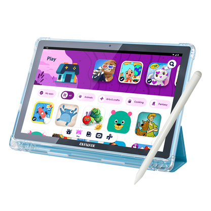 AIWA 10.1" Kids Wifi Tablet with Stylus Pen & Foldable Case