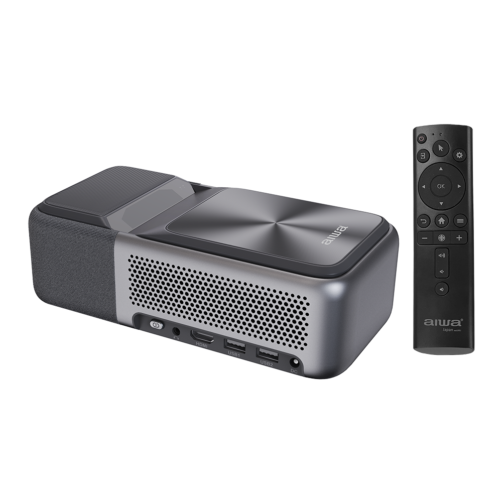 AIWA Ultra Short Throw Smart Projector with Bonus Sound Bar