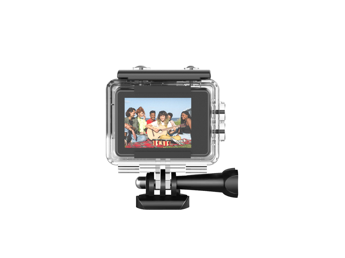6K Touchscreen Action Camera with 30m Waterproof Case, 4K 60fps, EIS, 48MP and Wi-Fi