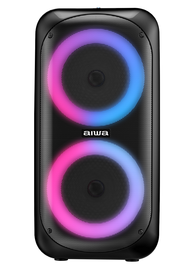 AIWA Portable Karaoke Speaker with Microphone, Bluetooth, TWS Ready, LED Lights