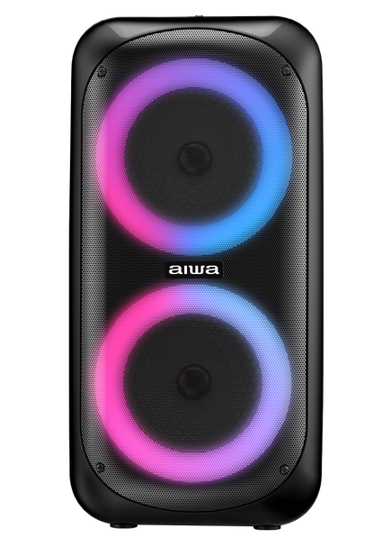 AIWA Portable Karaoke Speaker with Microphone, Bluetooth, TWS Ready, LED Lights