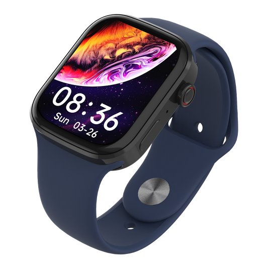 AIWA Active Smartwatch with 1.83” HD Display, Bluetooth, Pulse Monitor & Fitness Tracker (ASA-0025)