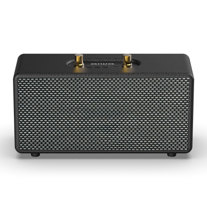 AIWA AMPED Wireless Bluetooth Speaker with Tactile Playback Controls and USB-C Charging