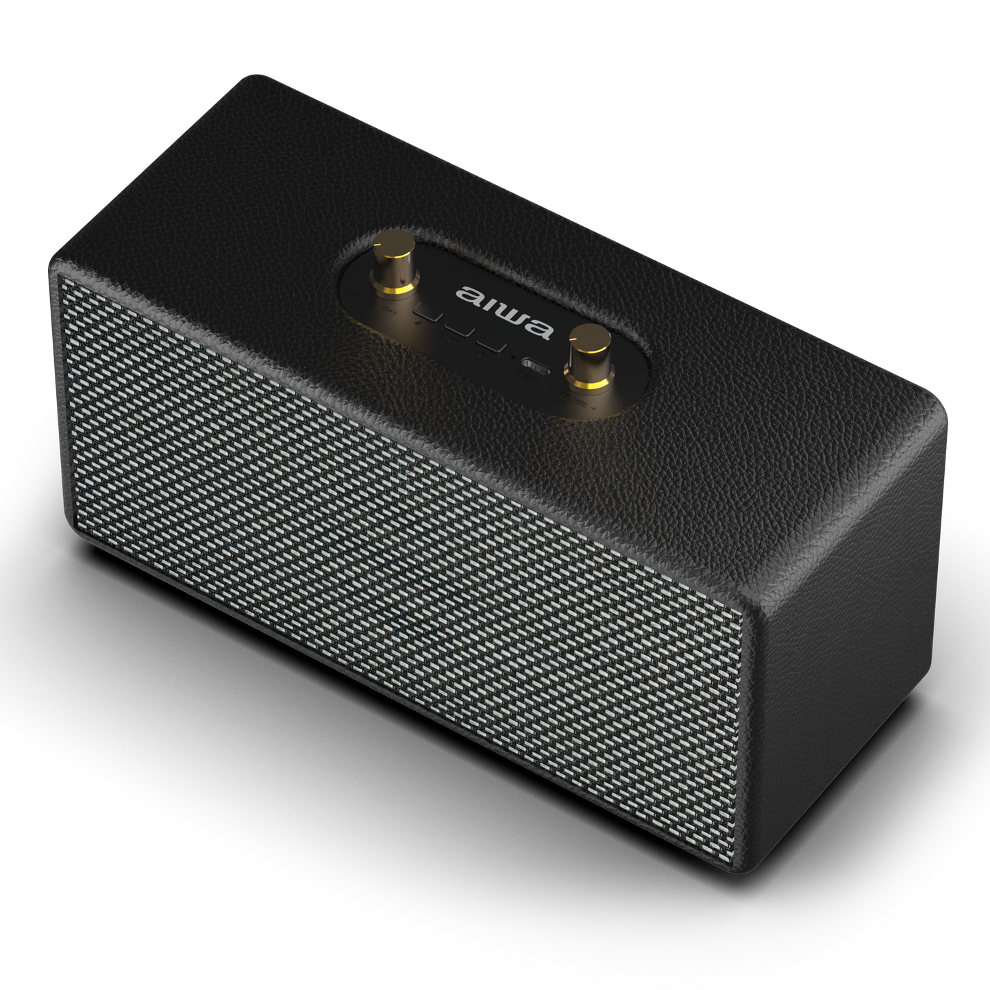 AIWA AMPED Wireless Bluetooth Speaker with Tactile Playback Controls and USB-C Charging