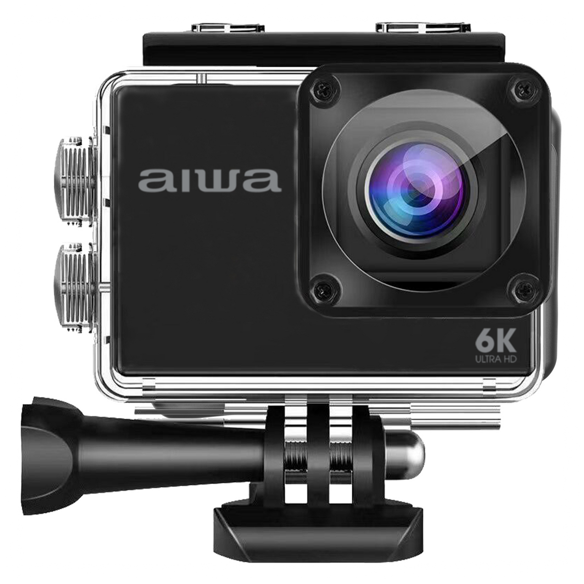 6K Touchscreen Action Camera with 30m Waterproof Case, 4K 60fps, EIS, 48MP and Wi-Fi