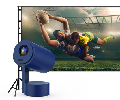 AIWA Portable Rechargeable FHD Smart LED Projector Combo