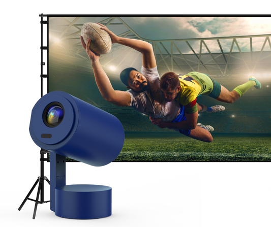 AIWA Portable Rechargeable FHD Smart LED Projector Combo