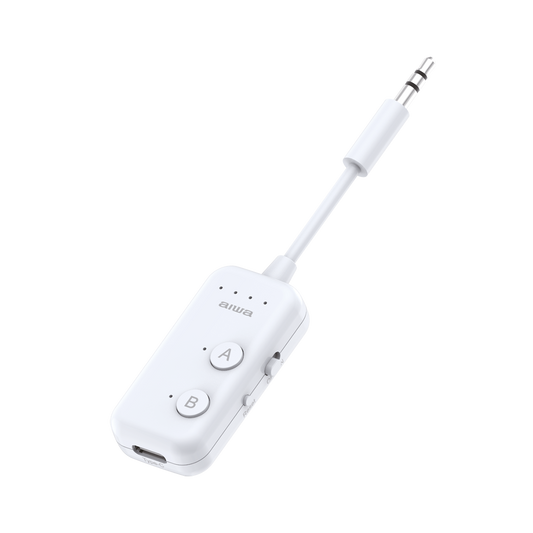 AIWA Bluetooth Transmitter | 3.5mm Audio, Bluetooth V5.3, 18H TX Mode, Wireless TV Listening