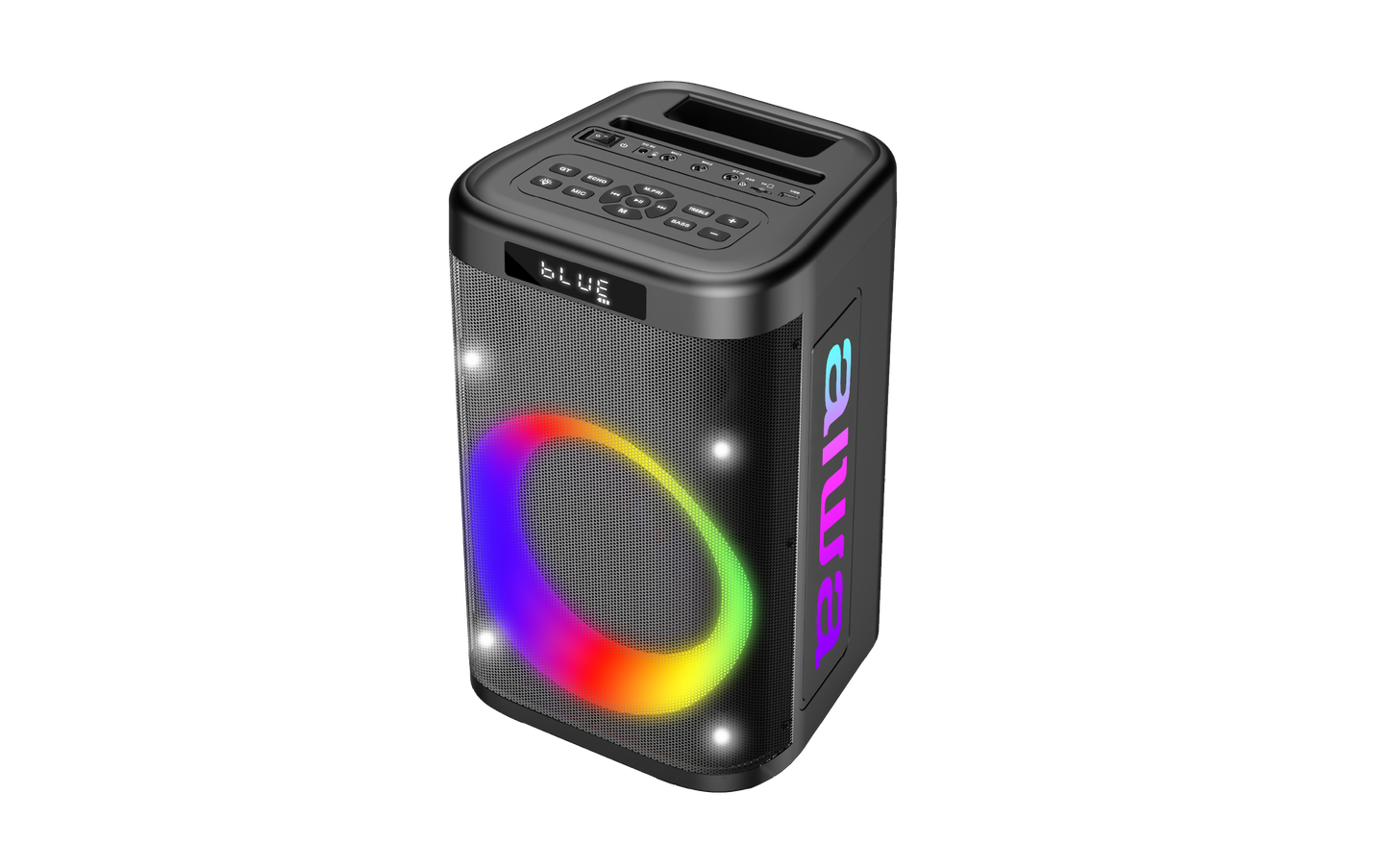 8" Party Blast Bluetooth Speaker | 40W Rechargeable Portable Speaker with LED Lightshow, TWS Stereo & Mic Input