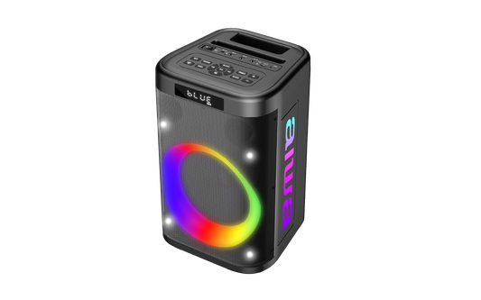 8" Party Blast Bluetooth Speaker | 40W Rechargeable Portable Speaker with LED Lightshow, TWS Stereo & Mic Input